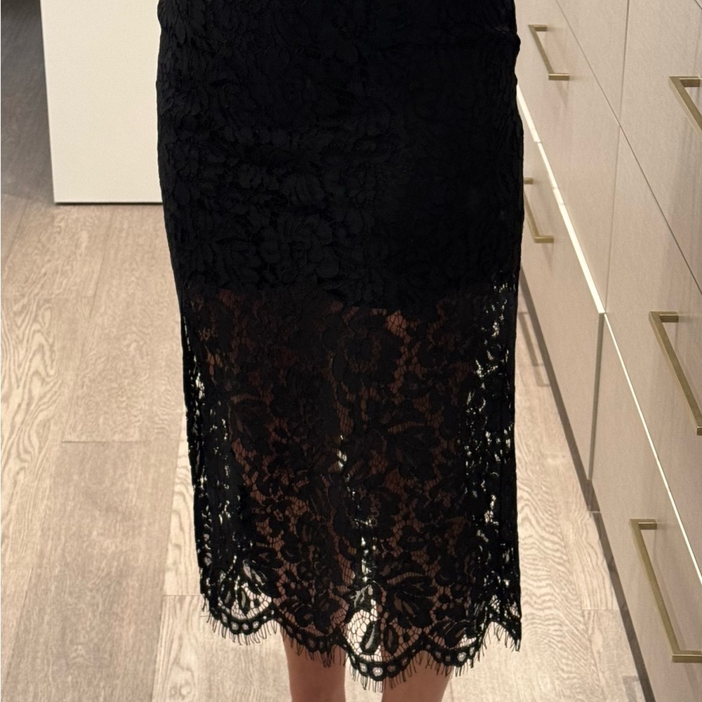 Elegant Black Lace Skirt